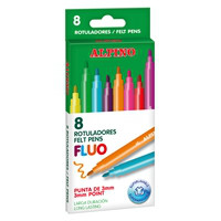 Box 8 Fluo felt pens