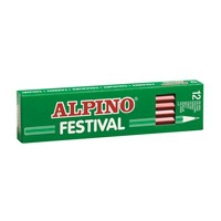 Caja 12 lápices de colores Alpino Festival