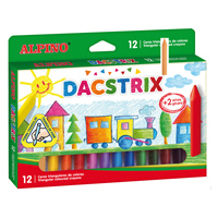 Box 12 wax crayons Dacstrix