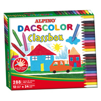 Economy pack wax crayons Dacscolor 288 units