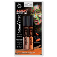 Maquillaje Alpino Liquid Liner. Blister Naranja & Marrón  6 grs.