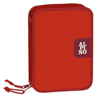 Double Decker pencil case Red Alpino