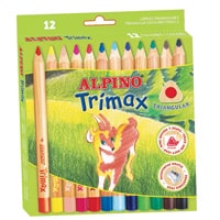 Estuche 12 lápices de colores gruesos Trimax