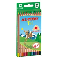 Estuche 12 lápices triangulares Alpino Tri