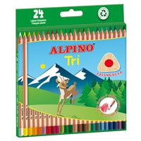 Estuche 24 lápices triangulares Alpino Tri