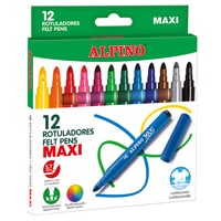 Alpino Standard AR001002 - Rotuladores de colores, caja de 12 colores