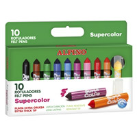 Box 10 Jumbo colored felt pens Supercolor
