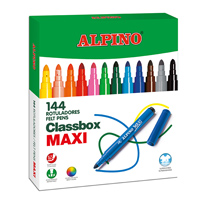 Economy pack 144 colored felt pens Maxi