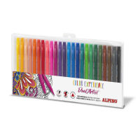 Box 24 felt pen double tip with brush tip