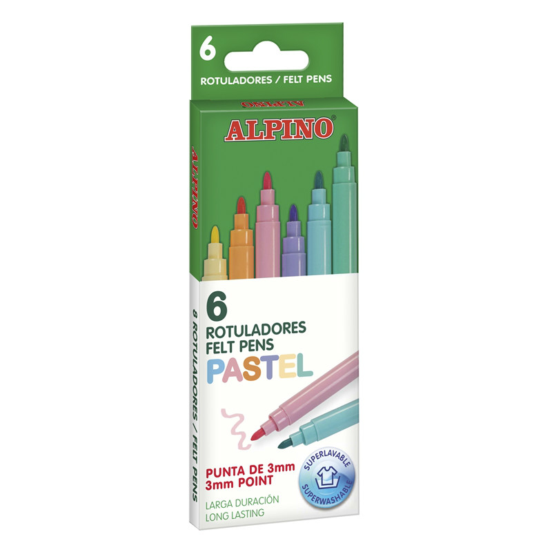 Alpino - Estuche 12 rotuladores standard de colores