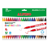 Caja 24 Rotuladores de colores doble punta