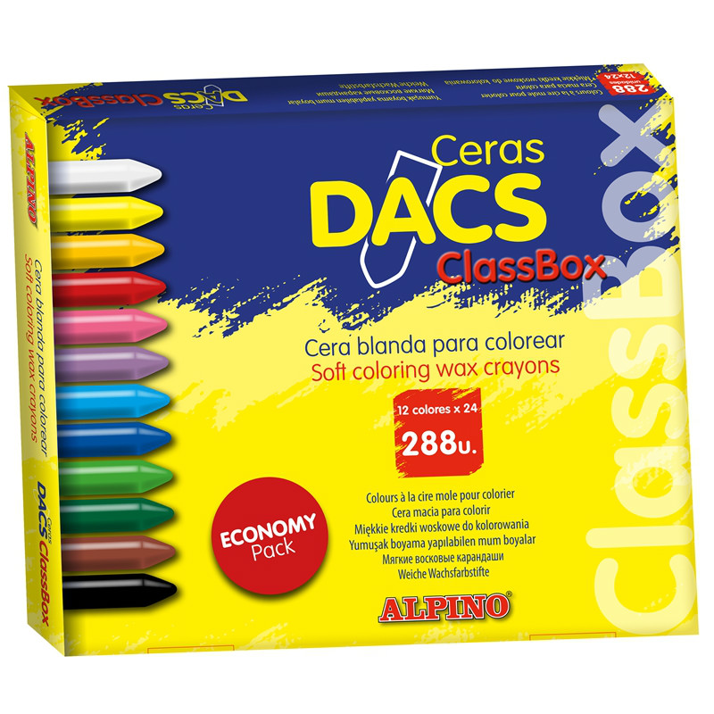 Ceras Dacs 12 Colores, blandas