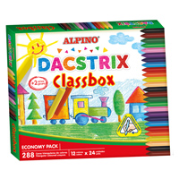 Economy pack wax crayons Dacstrix 288 units