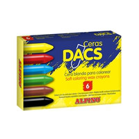 Abrumar Estimar perdonado Estuche 6 ceras de colores Dacs | Alpino® Oficial