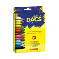 Estuche 24 ceras de colores Dacs