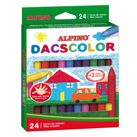 Box 24 wax crayons Dacscolor