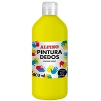 Botella pintura dedos 500 ml. Amarillo