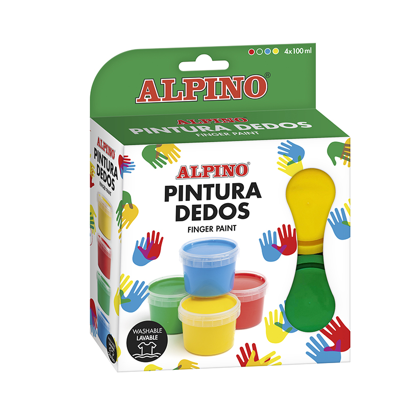 Pintura de Dedos Colores Surtidos de 80 ml BABY - 6 Uds PINTURA DE