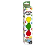 Estuche 5 botes pintura dedos de 40 ml. Colores surtidos