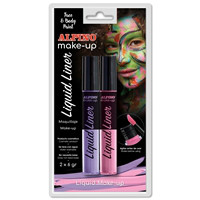 Alpino Face Paint Liquid Liner. Blister pink and violet, 6 g.