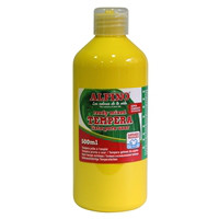 Botella tempera escolar 500 ml. Amarillo