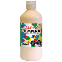 Botella tempera escolar 500 ml. rosa salmón