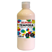Bottle tempera for school 500 ml. Salmon light