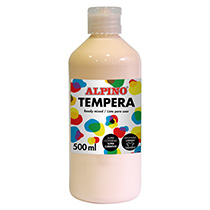 Botella tempera escolar 500 ml. rosa salmón