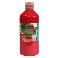 Bottle tempera for school 500 ml. red