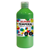 Botella tempera escolar 500 ml. verde claro