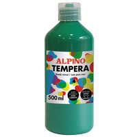 Botella tempera escolar 500 ml. verde prado