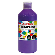 Botella tempera escolar 500 ml. violeta