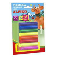 Plastilina Alpino Blister  6+2 rollitos de  12 grs.