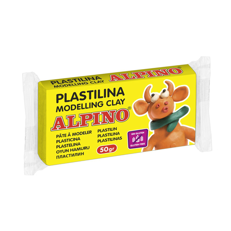 Alpino modelling clay. 10 assorted colors of 50gr. Modelling clay