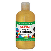 Botella pintura acrílica escolar 250 ml. oro