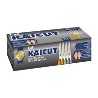 Tijera escolar Kaicut 130 mm. Caja de 12 unidades