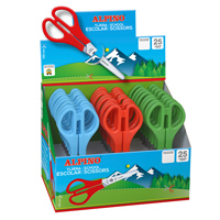 Alpino Scissors Display of 25 scissors for school of 130 mm