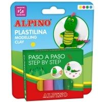 Alpino Plastilina Kit de 24 Unidades, Plastilina para Niños No Tóxica, Colores Brillantes, Pastilla Plastilina Flexible, Modelar Plastilina